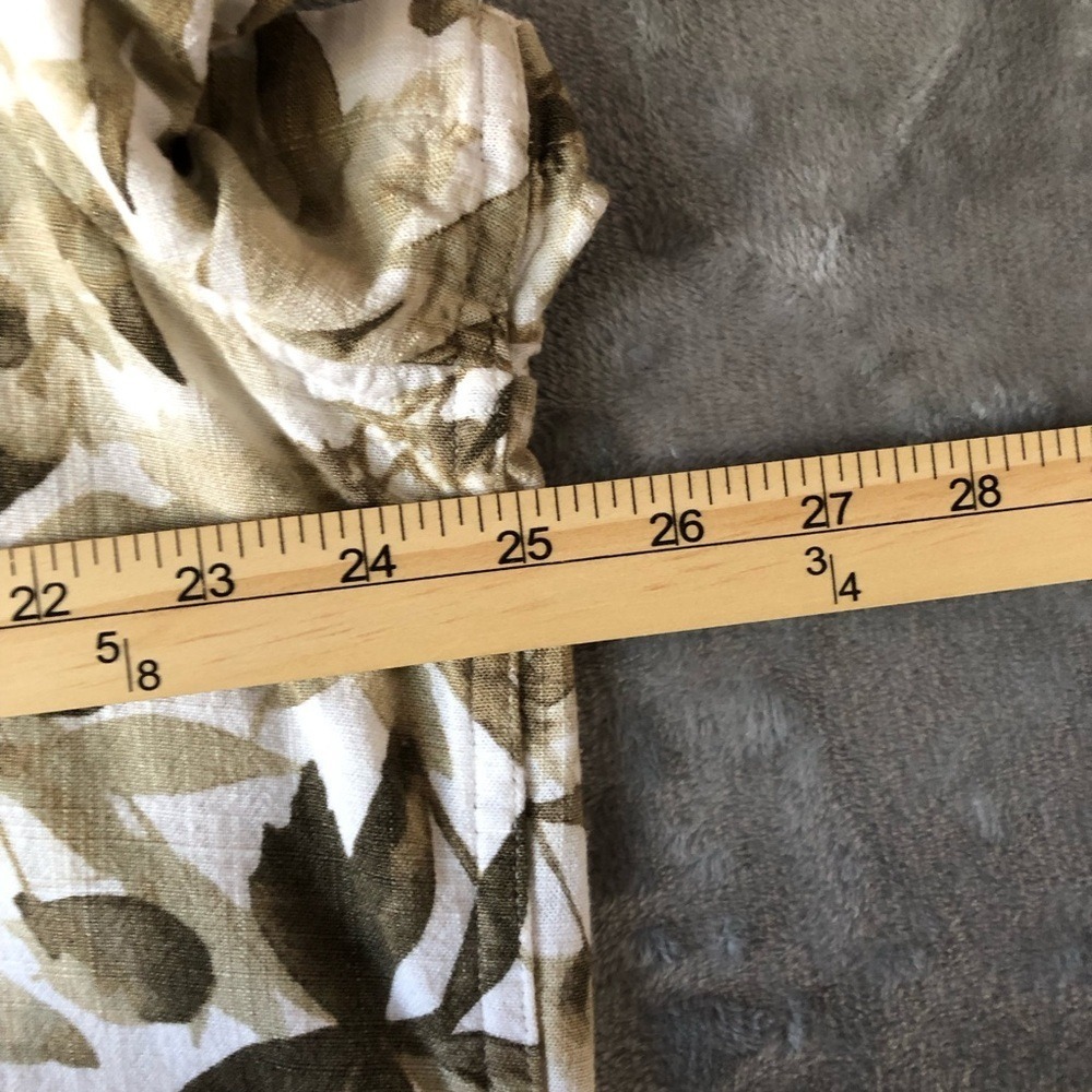 Casual Button Down Men Shirt Size XL Linen Blend Travel Summer - Picture 11 of 12